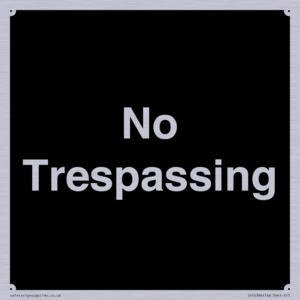 No Trespassing